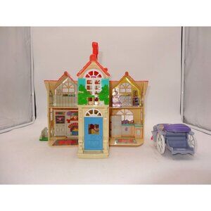 2000 Vintage Fisher Price Loving Family Sweet Streets Country Cottage & Carriage